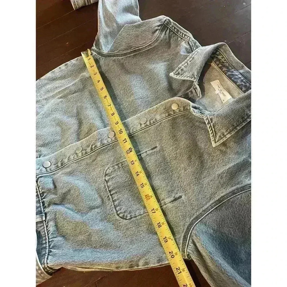 Rag & Bone Mia Belted Midi Jeans Dress Denim Chambray Blue Large L Button Up NEW - Picture 4 of 6